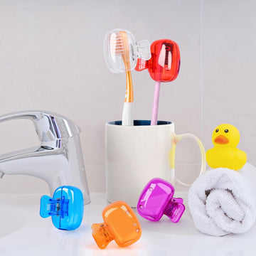 Toothbrush Head Cover Toothbrush Protector Cap Plastic Clip BRUSH CAP Travel Toothbrush Head Covers