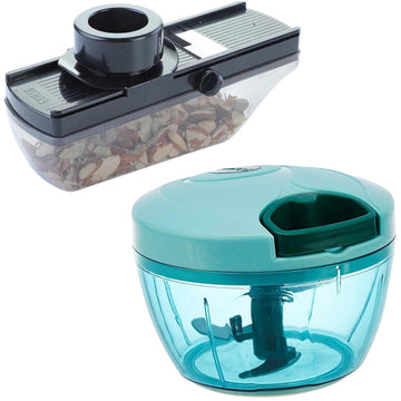 Combo of Dry Fruit Slicer and Vegetable Chopper, Multipurpose Kitchen Appliances