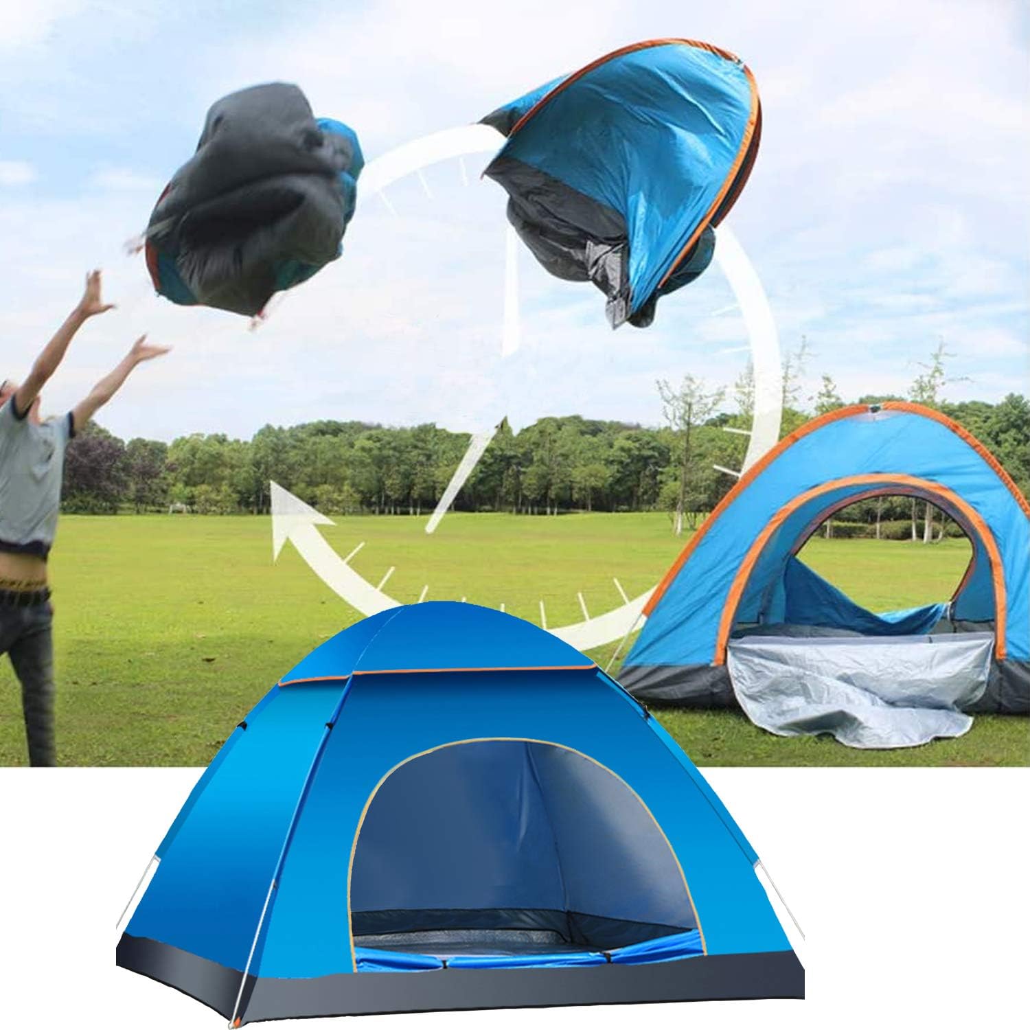 4 person tent 6 person tent 8 person tent Polyester Camping & Outdoor Tent Outdoor Camping Hiking Family Outdoor Camping Dome Tent Waterproof Polyster tent Tent House